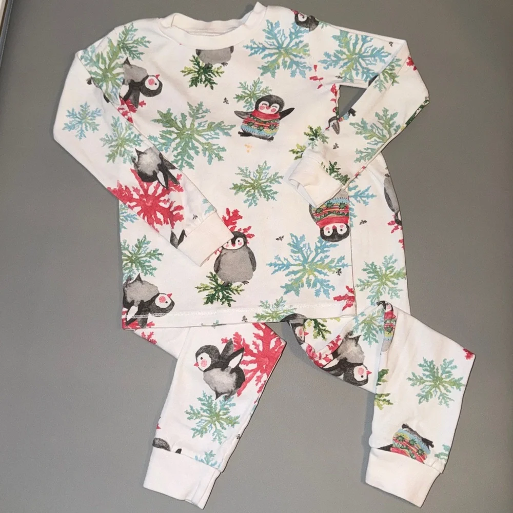 Burt's Bees Baby Cozy Penguin PJ Set | 4T